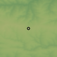 Shaded relief of the 50 km around Gukovo, drawn from the GMTED2010 grid