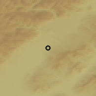 Shaded relief of the 49 km around Gusinoozyorsk, drawn from the GMTED2010 grid