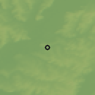 Shaded relief of the 48 km around Iglino, drawn from the GMTED2010 grid