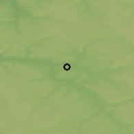 Shaded relief of the 48 km around Inza, drawn from the GMTED2010 grid