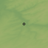 Shaded relief of the 48 km around Iskitim, drawn from the GMTED2010 grid