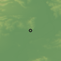 Shaded relief of the 49 km around Amursk, drawn from the GMTED2010 grid