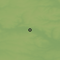 Shaded relief of the 49 km around Kalininsk, drawn from the GMTED2010 grid