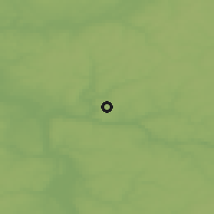 Shaded relief of the 48 km around Kaluga, drawn from the GMTED2010 grid