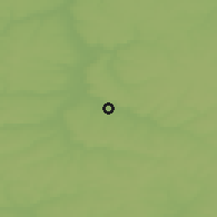 Shaded relief of the 48 km around Kamenka, drawn from the GMTED2010 grid