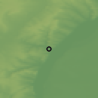 Shaded relief of the 50 km around Kamyshin, drawn from the GMTED2010 grid