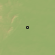 Shaded relief of the 47 km around Kasli, drawn from the GMTED2010 grid