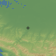 Shaded relief of the 52 km around Abinsk, drawn from the GMTED2010 grid