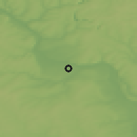 Shaded relief of the 47 km around Kemerovo, drawn from the GMTED2010 grid