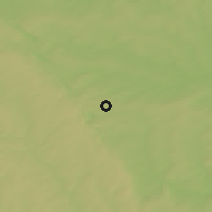 Shaded relief of the 48 km around Kiselyovsk, drawn from the GMTED2010 grid