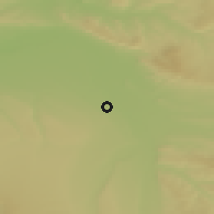 Shaded relief of the 52 km around Kochubeyevskoye, drawn from the GMTED2010 grid
