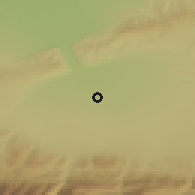 Shaded relief of the 52 km around Ardon, drawn from the GMTED2010 grid