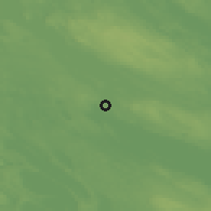 Shaded relief of the 44 km around Kondopoga, drawn from the GMTED2010 grid