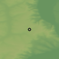 Shaded relief of the 49 km around Krasnoarmeysk, drawn from the GMTED2010 grid