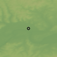 Shaded relief of the 46 km around Krasnokamsk, drawn from the GMTED2010 grid