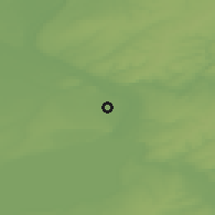 Shaded relief of the 48 km around Krasnoobsk, drawn from the GMTED2010 grid