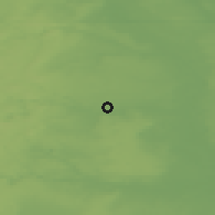 Shaded relief of the 45 km around Krasnoturinsk, drawn from the GMTED2010 grid