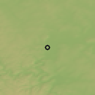 Shaded relief of the 47 km around Krasnoufimsk, drawn from the GMTED2010 grid