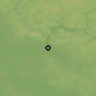 Shaded relief of the 45 km around Krasnovishersk, drawn from the GMTED2010 grid