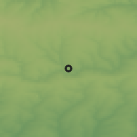 Shaded relief of the 50 km around Krasnyy Sulin, drawn from the GMTED2010 grid