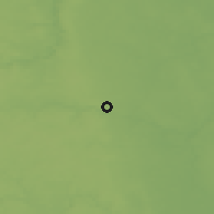 Shaded relief of the 46 km around Artyomovskiy, drawn from the GMTED2010 grid