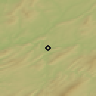 Shaded relief of the 47 km around Kusa, drawn from the GMTED2010 grid