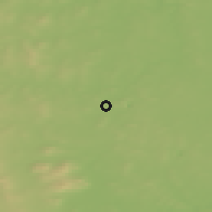 Shaded relief of the 46 km around Kushva, drawn from the GMTED2010 grid