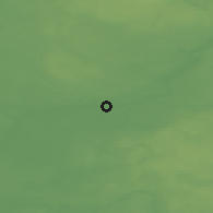 Shaded relief of the 45 km around Lodeynoye Pole, drawn from the GMTED2010 grid