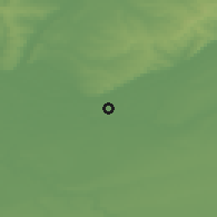 Shaded relief of the 49 km around Marks, drawn from the GMTED2010 grid