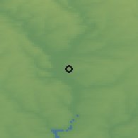 Shaded relief of the 51 km around Matveyev Kurgan, drawn from the GMTED2010 grid