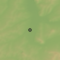 Shaded relief of the 48 km around Meleuz, drawn from the GMTED2010 grid
