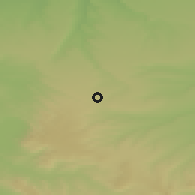 Shaded relief of the 51 km around Mikhaylovsk, drawn from the GMTED2010 grid
