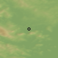 Shaded relief of the 42 km around Monchegorsk, drawn from the GMTED2010 grid
