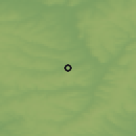 Shaded relief of the 47 km around Mozhga, drawn from the GMTED2010 grid