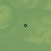 Shaded relief of the 47 km around Neftekamsk, drawn from the GMTED2010 grid