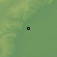 Shaded relief of the 50 km around Nikolajevsk, drawn from the GMTED2010 grid