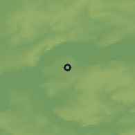 Shaded relief of the 47 km around Nizhnekamsk, drawn from the GMTED2010 grid