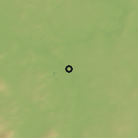 Shaded relief of the 46 km around Nizhniy Tagil, drawn from the GMTED2010 grid