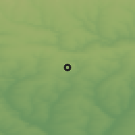 Shaded relief of the 50 km around Novoshakhtinsk, drawn from the GMTED2010 grid