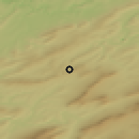 Shaded relief of the 48 km around Bakal, drawn from the GMTED2010 grid