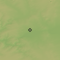 Shaded relief of the 49 km around Novotroitsk, drawn from the GMTED2010 grid