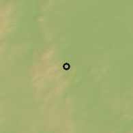 Shaded relief of the 47 km around Novouralsk, drawn from the GMTED2010 grid