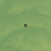 Shaded relief of the 48 km around Nurlat, drawn from the GMTED2010 grid