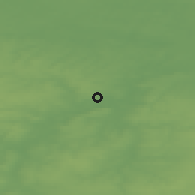 Shaded relief of the 44 km around Nyagan, drawn from the GMTED2010 grid