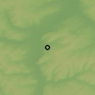 Shaded relief of the 48 km around Oktyabrskiy, drawn from the GMTED2010 grid