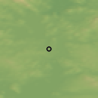 Shaded relief of the 41 km around Olenegorsk, drawn from the GMTED2010 grid