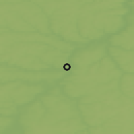 Shaded relief of the 48 km around Oryol, drawn from the GMTED2010 grid