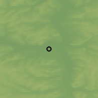 Shaded relief of the 46 km around Osa, drawn from the GMTED2010 grid