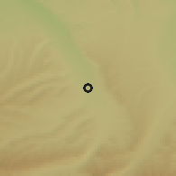 Shaded relief of the 52 km around Otradnaya, drawn from the GMTED2010 grid