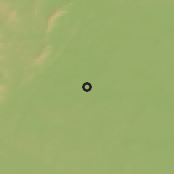 Shaded relief of the 47 km around Ozyorsk, drawn from the GMTED2010 grid